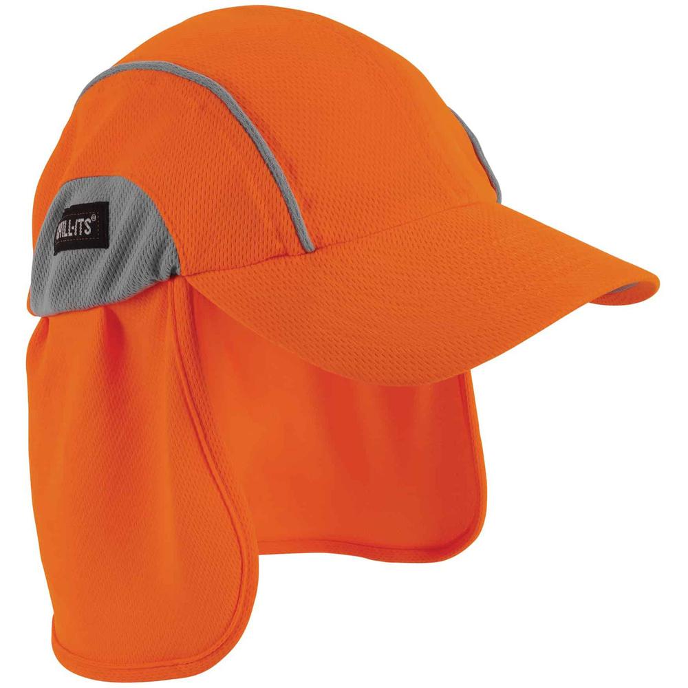 Chill-Its 6650 High-Performance Hat with Neck Shade - Orange