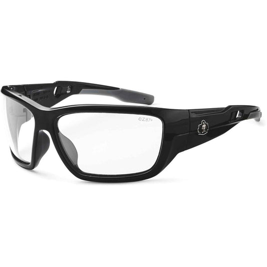 Skullerz BALDR Anti-Fog Clear Lens Safety Glasses - Eye Protection - Black - Clear Lens - Anti-fog, Impact Resistant, Anti-scratch, UV Resistant, Durable, Bendable Frame, Flexible Frame, Break Resista