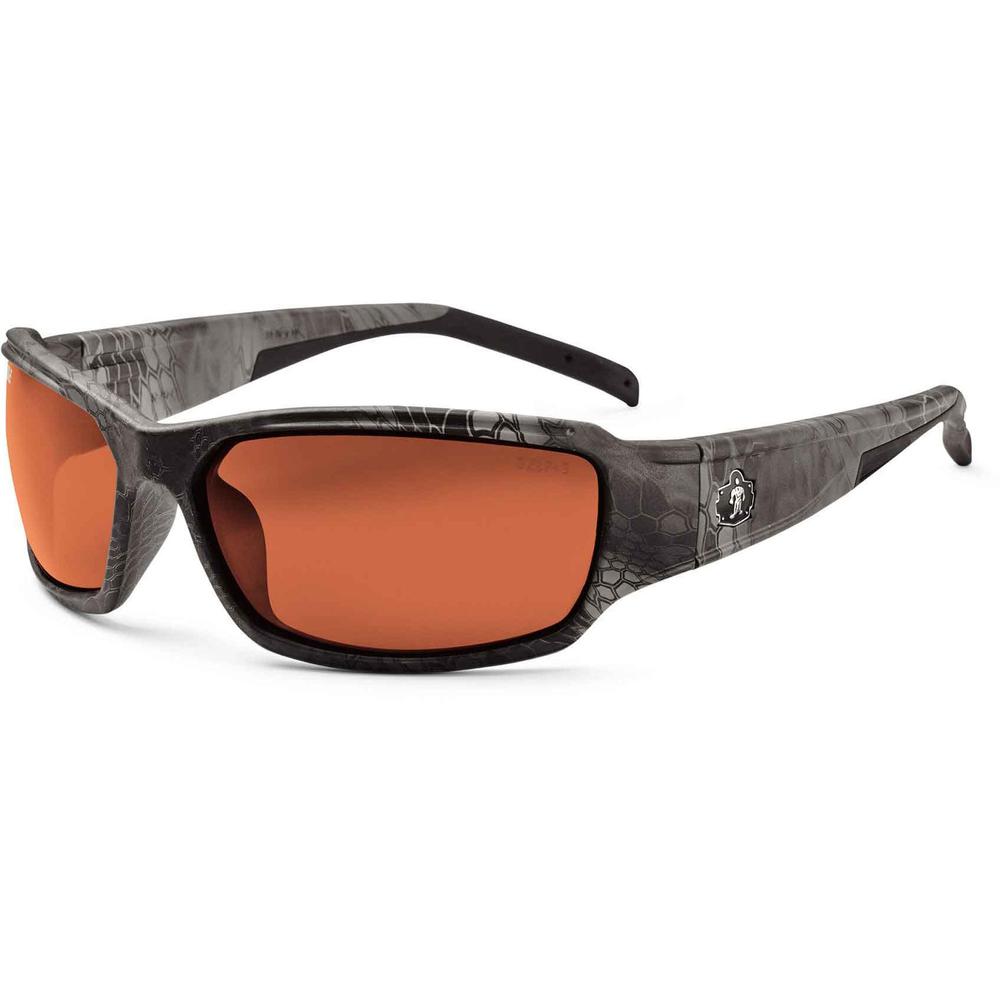 Skullerz THOR Copper Lens Kryptek Typhon Safety Glasses - Recommended for: Construction, Carpentry, Woodworking, Landscaping, Boating, Skiing, Fishing, Hunting, Shooting, Sport - Eye Protection - Kryp