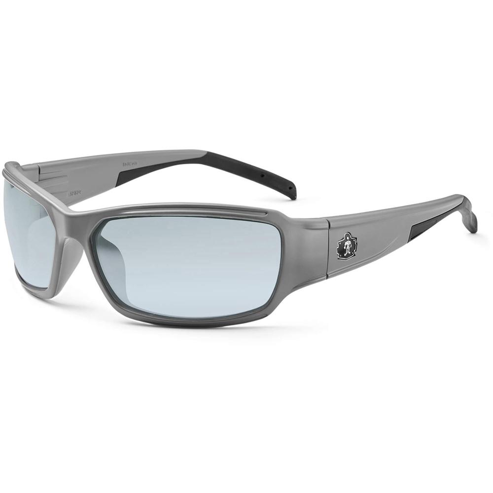 Skullerz THOR In/Outdoor Lens Matte Gray Safety Glasses - Recommended for: Indoor/Outdoor - Eye Protection - Matte Gray - Durable, Bendable Frame, Flexible Frame, Break Resistant, Non-Slip Temple, Rub