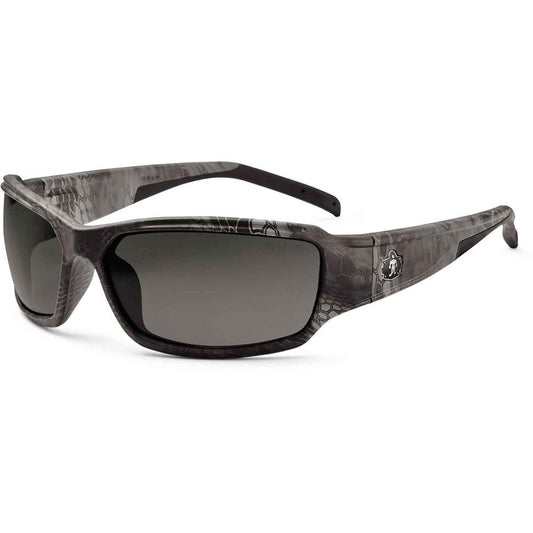 Skullerz THOR Smoke Lens Kryptek Typhon Safety Glasses - Recommended for: Construction, Carpentry, Woodworking, Landscaping, Boating, Skiing, Fishing, Hunting, Shooting, Sport - Eye Protection - Krypt