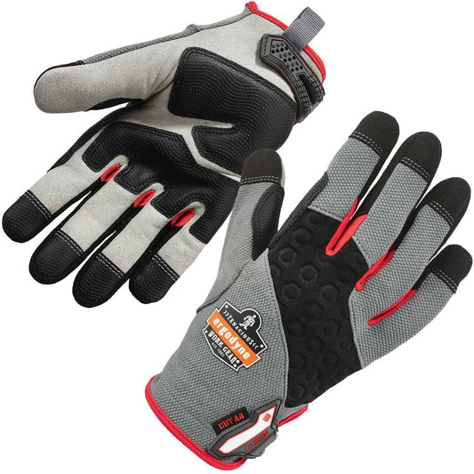 Ergodyne ProFlex 710CR Cut-Resistant Trades Gloves - XXL Size - Gray - Cut Resistant, Durable Grip, Reinforced Thumb, Reinforced Fingertip, Flexible, Comfortable, Knitted, Secure Fit, Molded, Pull-on