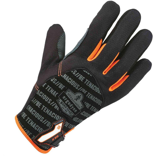 Ergodyne ProFlex 810 Reinforced Utility Gloves - Thermal Protection - Small Size - Black - Reinforced, Durable, Reinforced Palm Pad, Reinforced Thumb, Breathable, Molded, ID Tab, Pull-on Tab, Abrasion