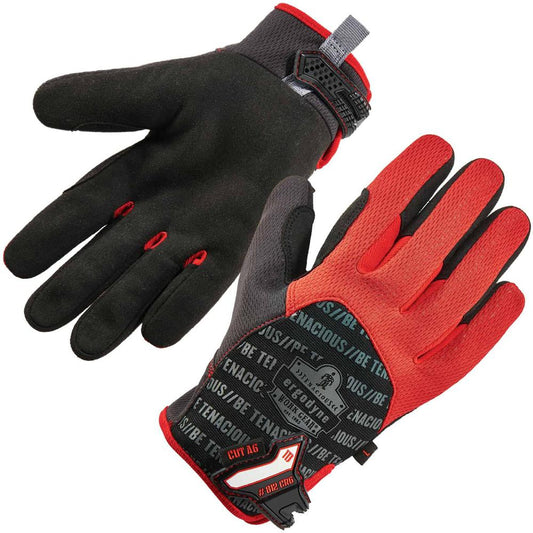 Ergodyne ProFlex 812CR6 Utility Cut-Resistant Gloves - Small Size - Black - Cut Resistant, Durable Grip, Reinforced Thumb, Flexible, Comfortable, Breathable, Secure Fit, Molded, Pull-on Tab, ID Tab, M