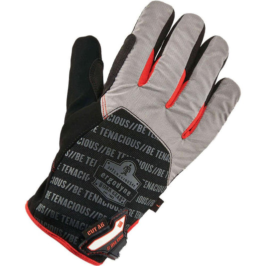 Ergodyne ProFlex 814CR6 Thermal Utility Cut-Resistant Gloves - Thermal Protection - Small Size - Black - Cut Resistant, Machine Washable, Weather Resistant, Durable, Reinforced Thumb, Pull-on Tab, Mol