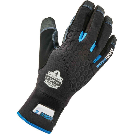 Ergodyne ProFlex 818WP Performance Thermal Waterproof Winter Work Gloves - Thermal Protection - Small Size - Black - Touchscreen Capable - Water Proof, Machine Washable, Windproof, Weather Resistant,