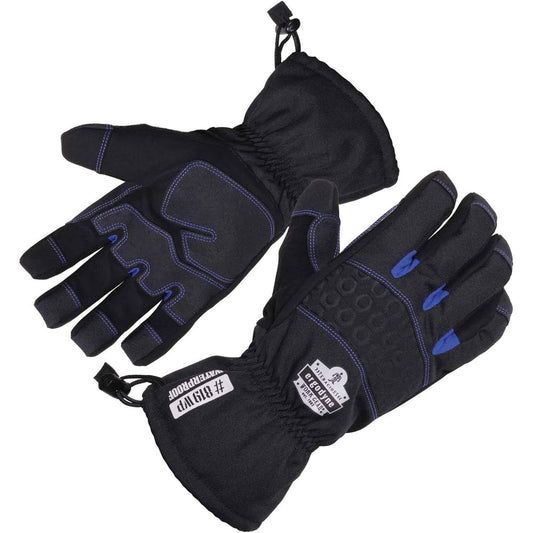 Ergodyne ProFlex 819WP Extreme Thermal Waterproof Winter Work Gloves - Thermal Protection - Small Size - Black - Touchscreen Capable - Weather Resistant, Water Proof, Rugged, Moisture Resistant, Wind