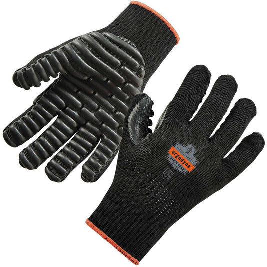 Ergodyne ProFlex 9003 Certified Lightweight Anti-Vibration Gloves - Large Size - Black - Anti-Vibration, Lightweight, Breathable, Seamless, Flexible, Comfortable, Pre-curved Design, Secure Fit, Dirt R