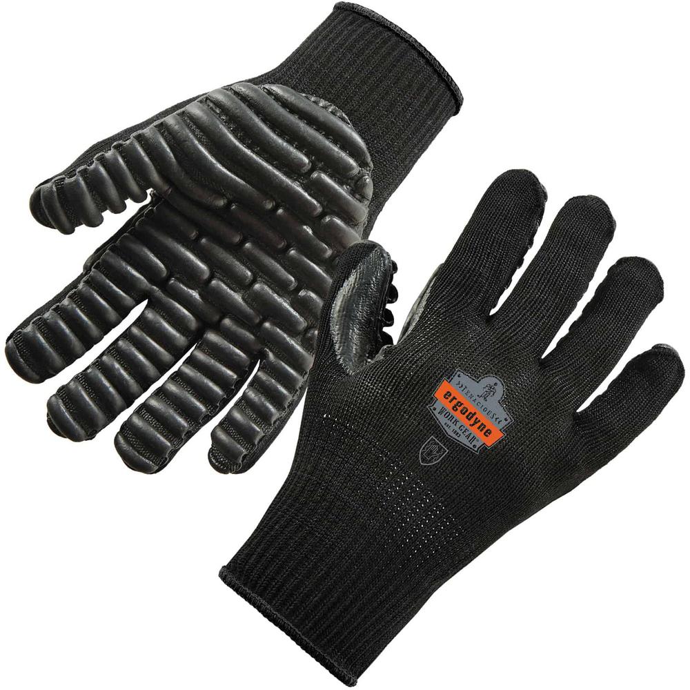 Ergodyne ProFlex 9003 Certified Lightweight Anti-Vibration Gloves - Extra Large Size - Black - Anti-Vibration, Lightweight, Breathable, Seamless, Flexible, Comfortable, Pre-curved Design, Secure Fit,