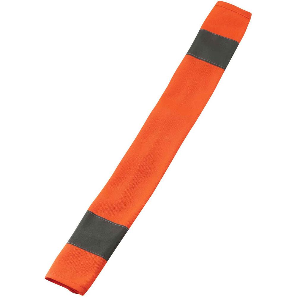 GloWear 8004 HI-Vis Seat Belt Cover - 3" Width x 0.5" Height x 18.5" Length - 6 / Carton - Orange - Polyester