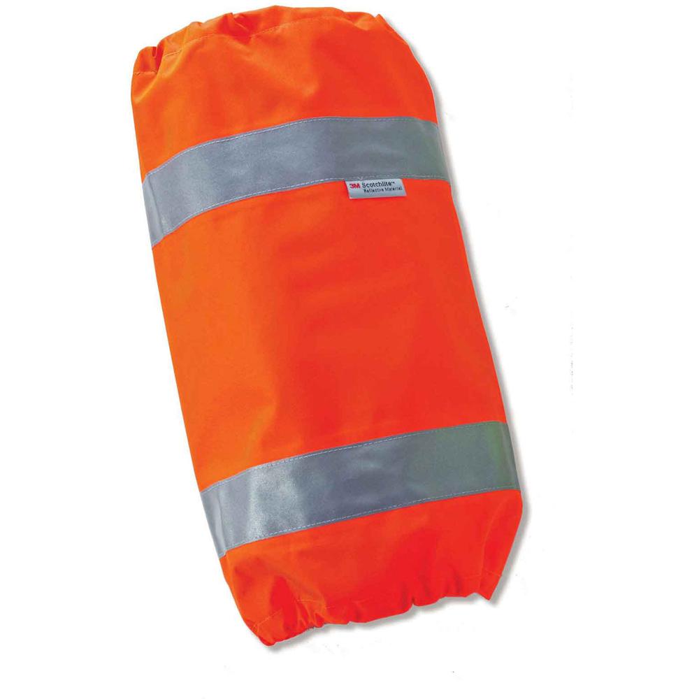 GloWear 8008 Class E Hi-Vis Leg Gaiters - Drawstring Closure Closure - Polyurethane, Polyurethane - Orange - Weather Proof, Reflective - 12 / Carton