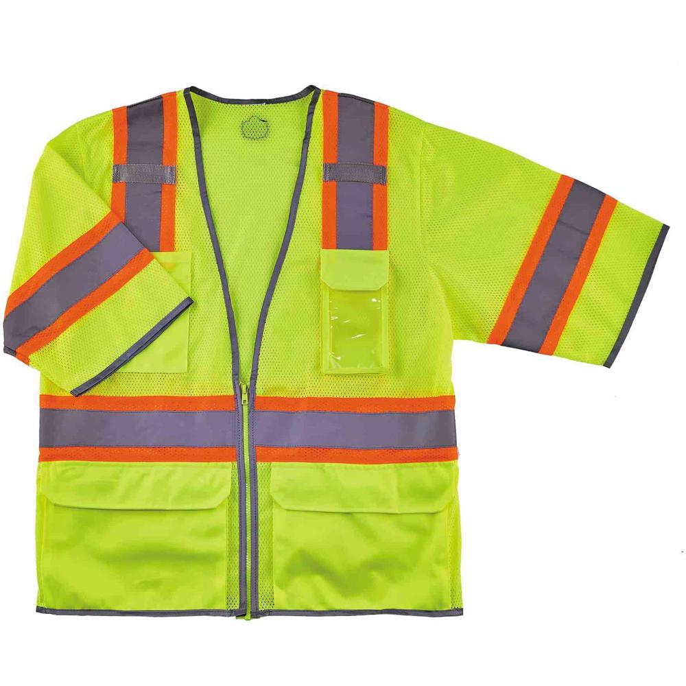 GloWear 8346Z Two-Tone Hi-Vis Class 3 Surveyor Vest - Recommended for: Gloves, Tablet, Notebook, Accessories, Flagger, Airport, Baggage Handling, Forestry, Utility, Parking Attendant, ... - Large/Extr