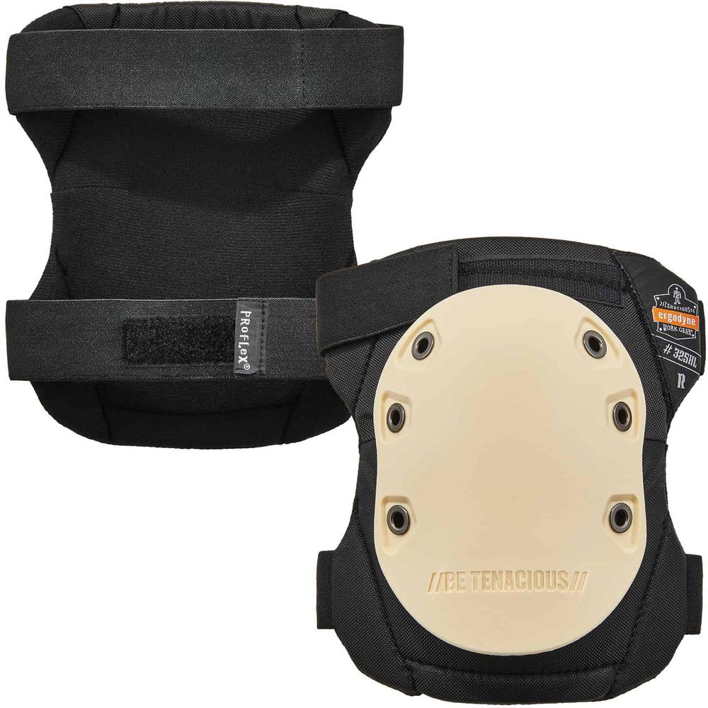 Ergodyne ProFlex 325HL Cap Non-Marring Rubber Cap Knee Pads - Hook and Loop - Tan - 840D Nylon, Rubber, Nitrile Butadiene Rubber (NBR) Foam