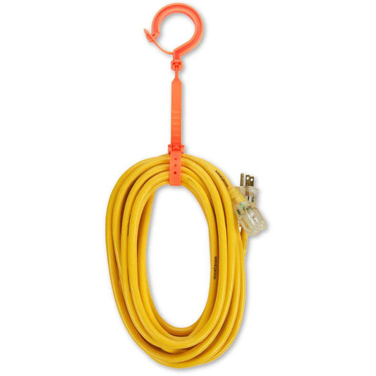 Squids 3540 Large Locking Hook - 44 lb (19.96 kg) Capacity - 19" Length - for Tie, Cable, Cord, Pipe, Hose - Nylon - Orange - 6 / Carton