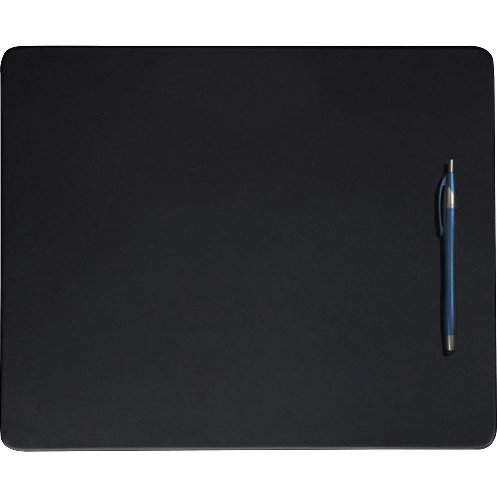 Dacasso Leatherette Conference Table Pad - Rectangular - 14" Width - Top Grain Leather - Black