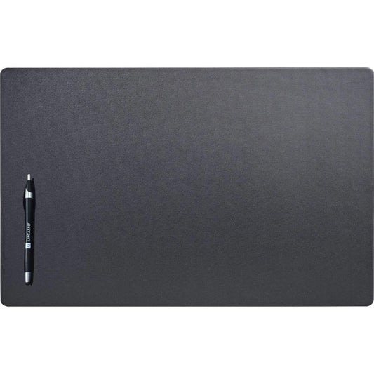 Dacasso Leatherette Conference Pad - Rectangular - 22" Width - Leatherette, Velveteen - Black