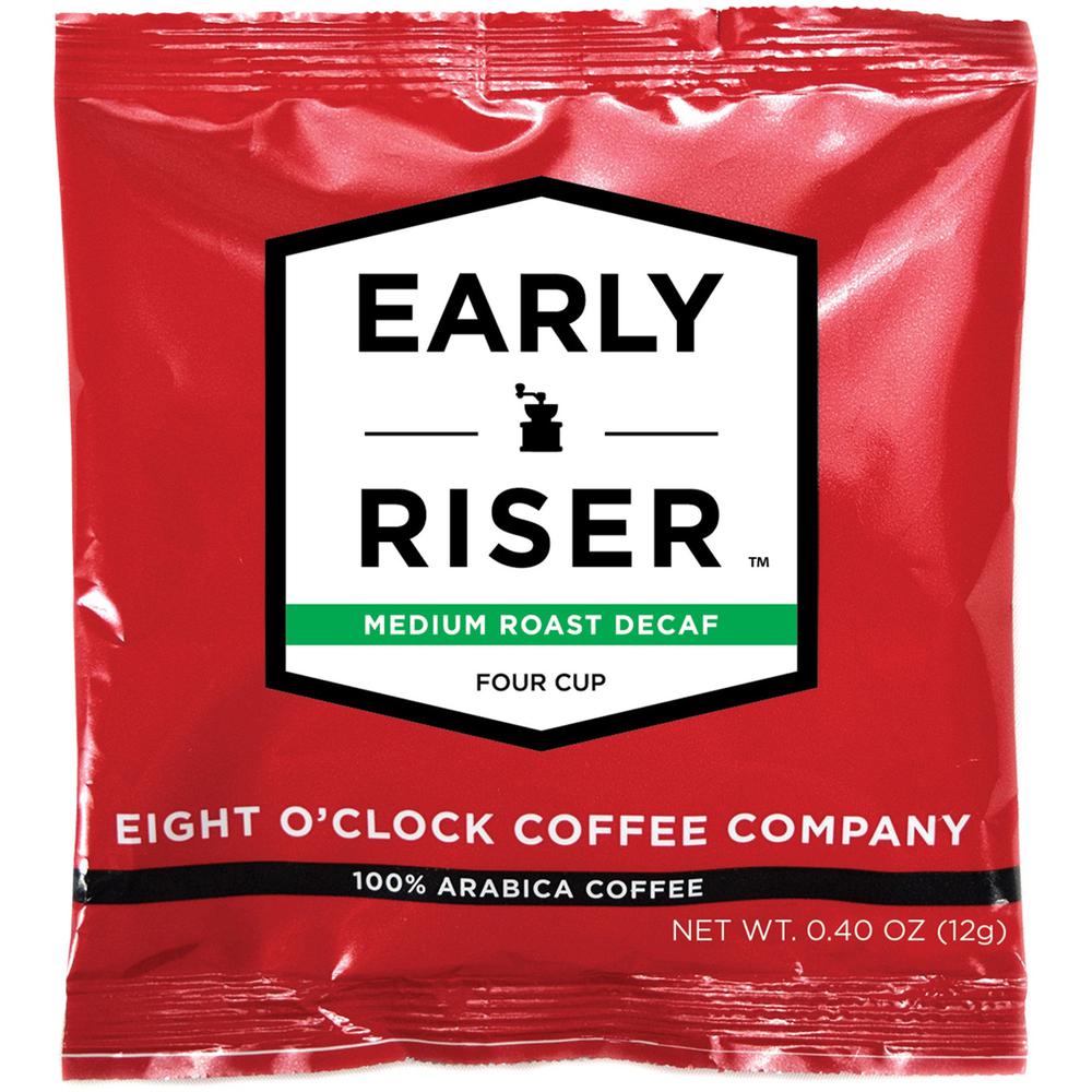 EIGHT O'CLOCK Pouch Early Riser Decaf Coffee - 100 / Carton