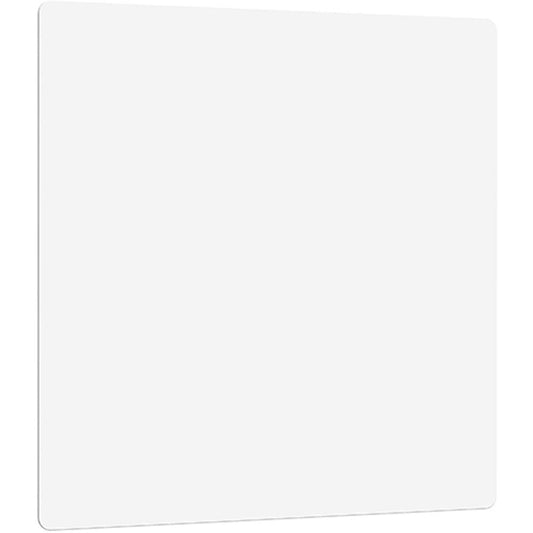 Lorell DIY Frameless Magnetic Glass Board - 36" (3 ft) Width x 36" (3 ft) Height - White Glass Surface - Aluminum Frame - Rectangle - Magnetic - 1 Each