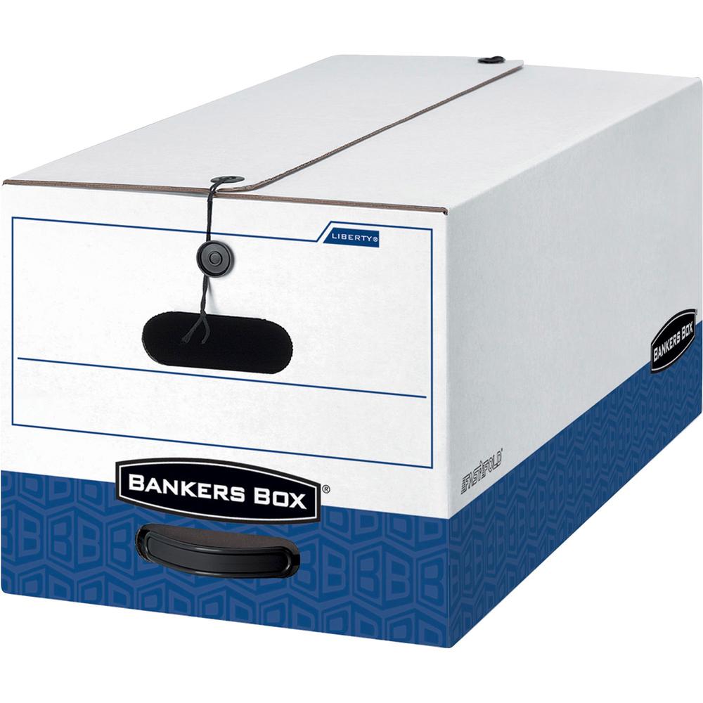 Bankers Box Liberty 24" Letter File Storage Boxes - Internal Dimensions: 12" Width x 24" Depth x 10" Height - External Dimensions: 12.3" Width x 24.1" Depth x 10.8" Height - Media Size Supported: Lett