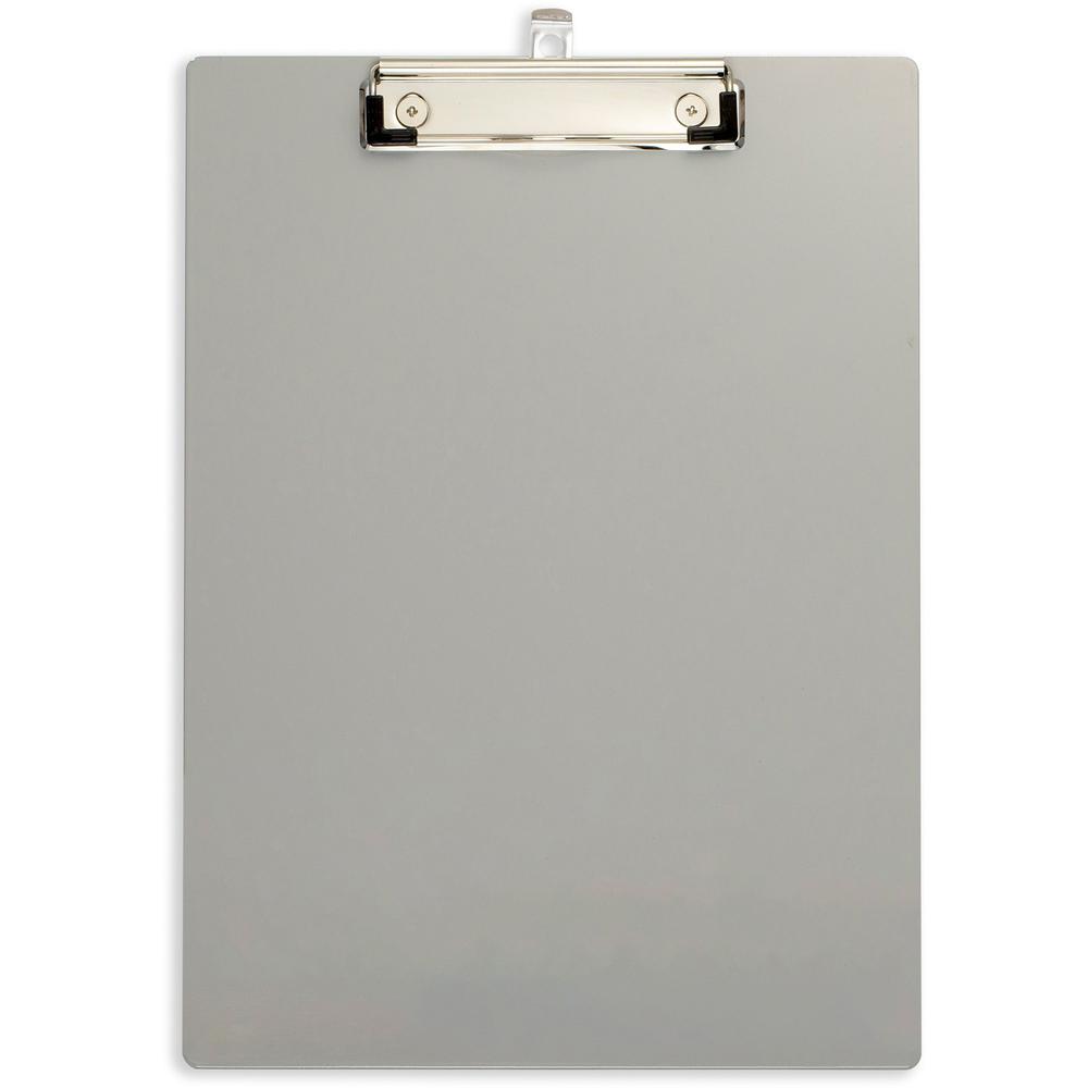 Officemate Magnetic Clipboard - Aluminum - Gray - 1 Each