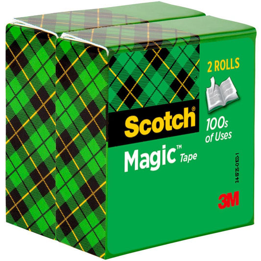 Scotch Magic Tape - 72 yd Length x 0.75" Width - 3" Core - 6 / Bundle - Clear