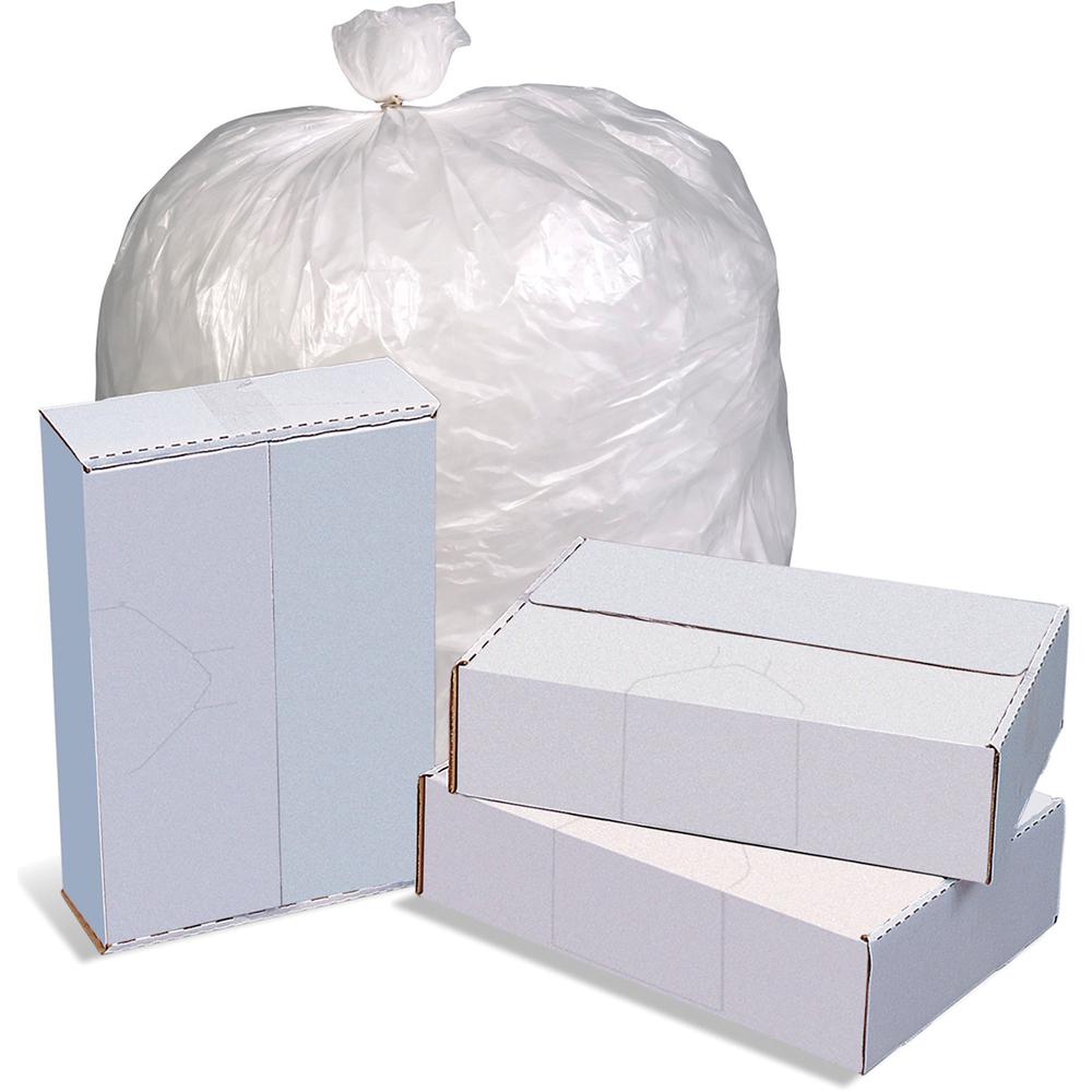 Everyday Genuine Joe High-Density Can Liners - 30 gal Capacity - 30" Width x 36" Length - 0.43 mil (11 Micron) Thickness - High Density - Natural - Resin - 500/Carton - Office Waste, Receptacle