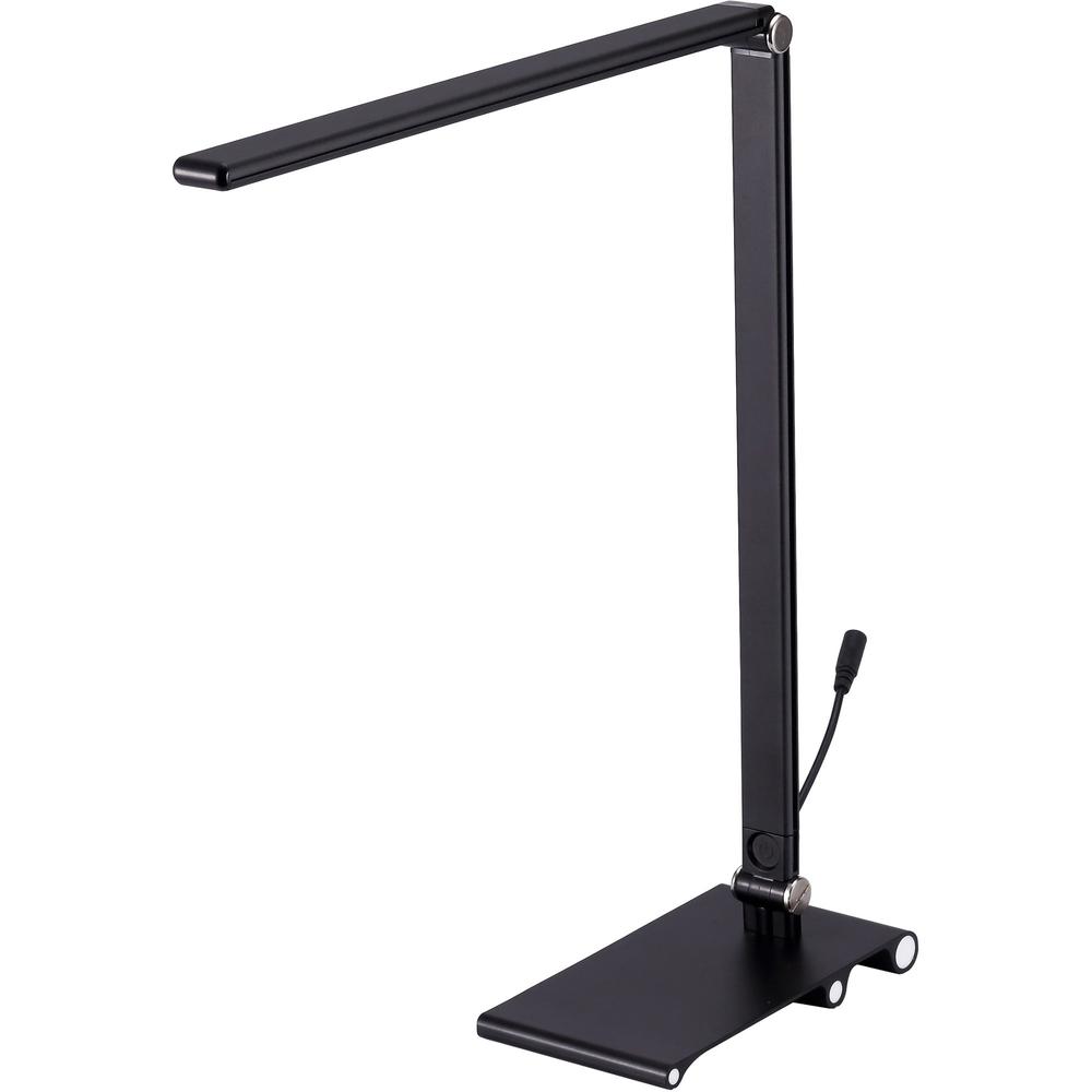 Bostitch Dimmable Metal Desk Lamp - 5 W LED Bulb - Dimmable, Flicker-free, Color Temperature Setting, Glare-free Light, Adjustable Head - Metal - Desk Mountable - Black - for Relaxing, Reading, Desk