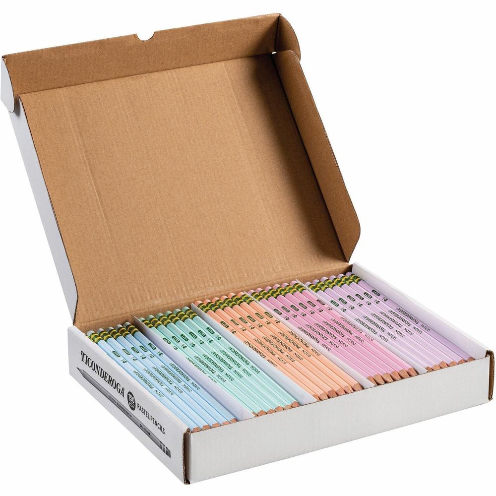 Dixon Wood Pencils - Graphite Lead - Assorted Wood Barrel - 150 / Box