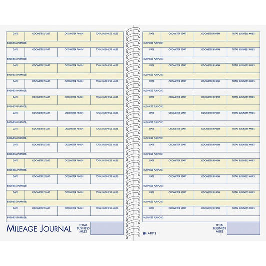 Adams Vehicle Mileage/Expense Journal Pocket - 64 Sheet(s) - 5.50" x 8.50" Sheet Size - White - White Sheet(s) - 1 Each