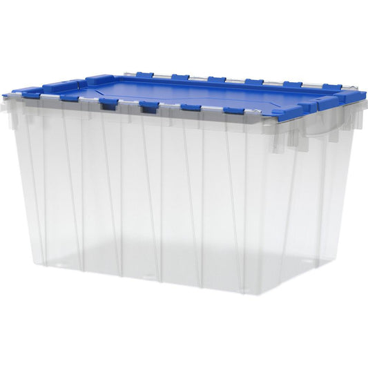 Akro-Mils KeepBox Container with Attached Lid - External Dimensions: 21.5" Length x 15" Width x 12.5" Height - 12 gal - Hinged Closure - Clear - For Apparel - 1 Each