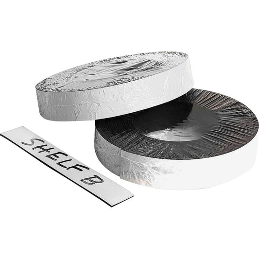 Zeus Magnetic Labeling Tape - 16.67 yd Length x 1" Width - For Labeling, Marking - 1 / Roll - White