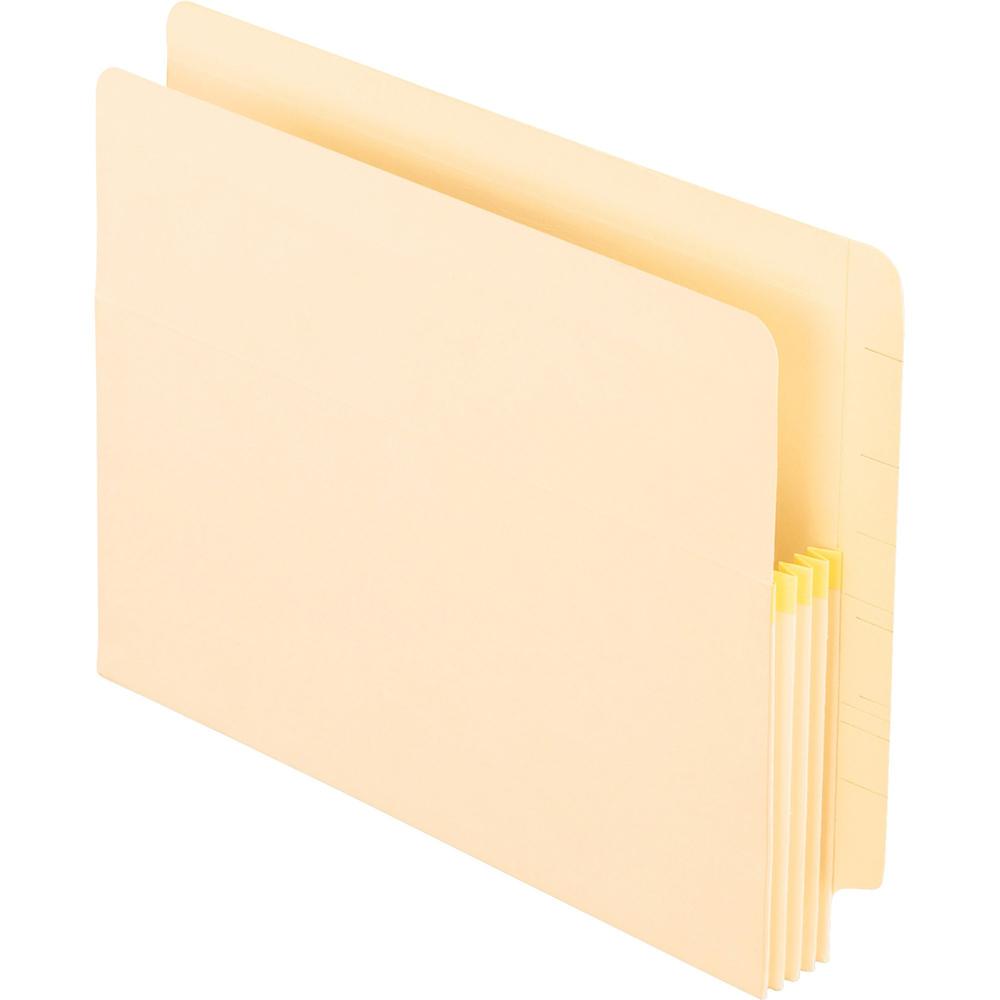 Pendaflex Letter Recycled File Pocket - 8 1/2" x 11" - 3 1/2" Expansion - Tyvek - Manila - 10% Recycled - 25 / Box