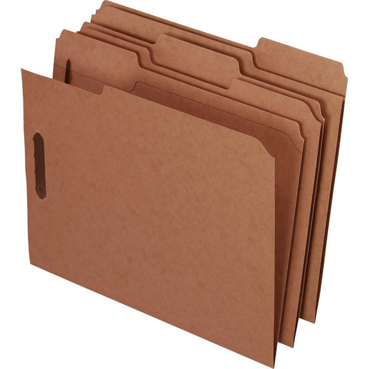 Pendaflex 1/3 Tab Cut Letter Recycled Fastener Folder - 8 1/2" x 11" - 2 Fastener(s) - 2" Fastener Capacity for Folder - 10% Recycled - 50 / Box