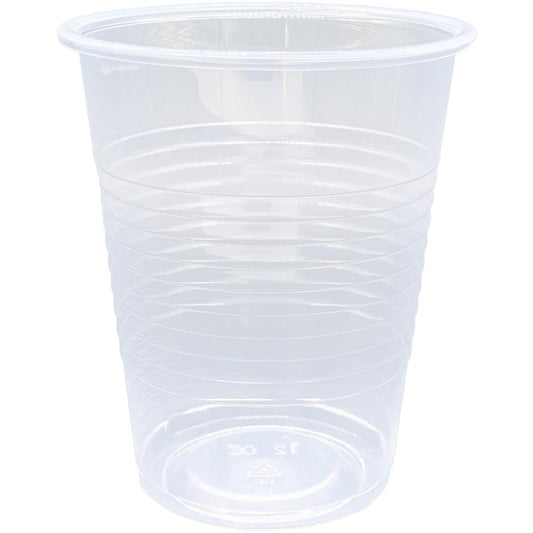 Genuine Joe 12 oz Translucent Beverage Cups - 100 / Pack - 10 / Carton - Clear - Plastic - Cold Drink