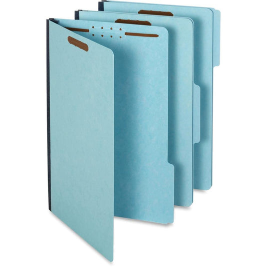 Pendaflex 1/3 Tab Cut Legal Recycled Classification Folder - 8 1/2" x 14" - 1" Expansion - 2 Fastener(s) - 2" Fastener Capacity for Folder - Top Tab Location - Assorted Position Tab Position - Pressbo