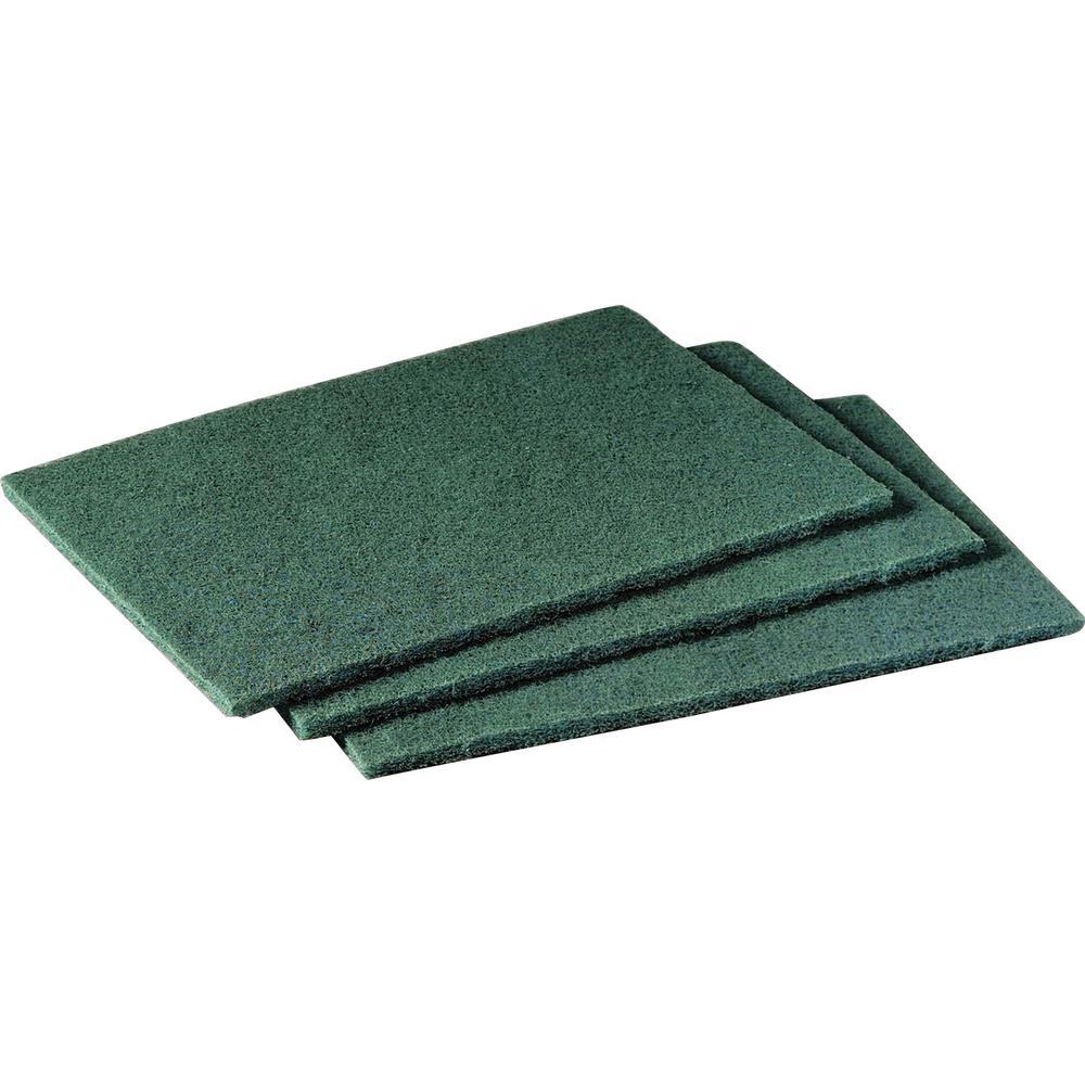 Scotch-Brite Scrubbing Pads - 6" Width x 9" Length - 20/Pack - Synthetic - Green