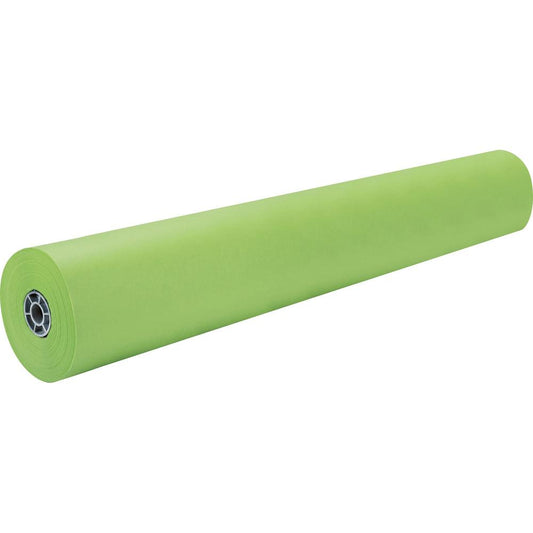 Rainbow Kraft Colored Kraft Duo-Finish Kraft Paper - ClassRoom Project - 36"Width x 1000 ftLength - 1 / Roll - Lite Green - Kraft