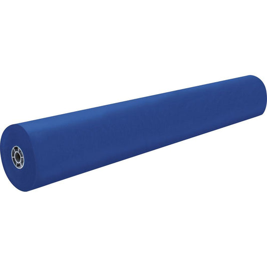 Rainbow Kraft Colored Kraft Duo-Finish Kraft Paper - ClassRoom Project - 36"Width x 1000 ftLength - 1 / Roll - Dark Blue - Kraft