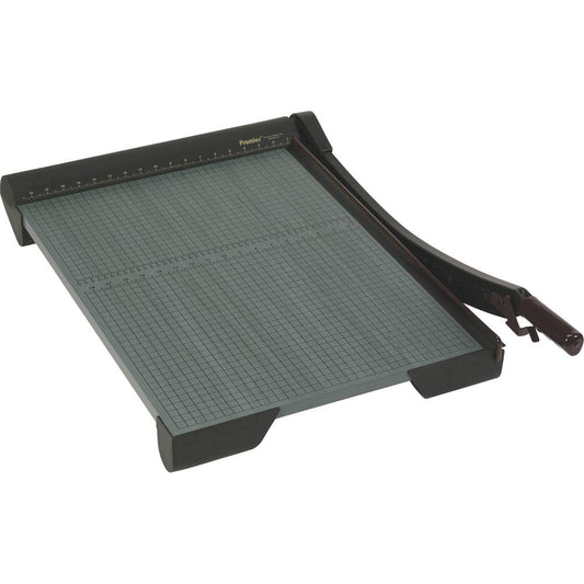 Premier Heavy-Duty Wood Series Paper Trimmers - 1 x Blade(s)Cuts 20Sheet - 18" Cutting Length - Straight Cutting - 5.5" Height x 20.3" Width x 26.6" Depth - Wood Base, Steel Blade - Green