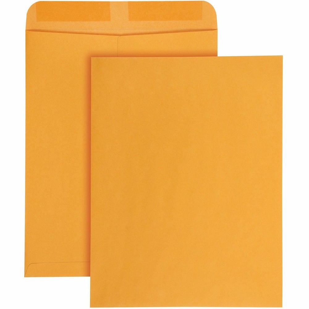 Quality Park 12 x 15-1/2 Catalog Envelopes - Catalog - #15 1/2 - 12" Width x 15 1/2" Length - 28 lb - Gummed - Kraft - 100 / Box - Kraft