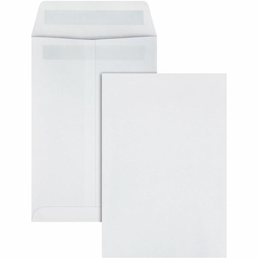 Quality Park 6 x 9 Catalog Mailing Envelopes with Redi-Seal&reg; Self-Seal Closure - Catalog - #1 - 6" Width x 9" Length - 28 lb - Self-sealing - Wove - 100 / Box - White