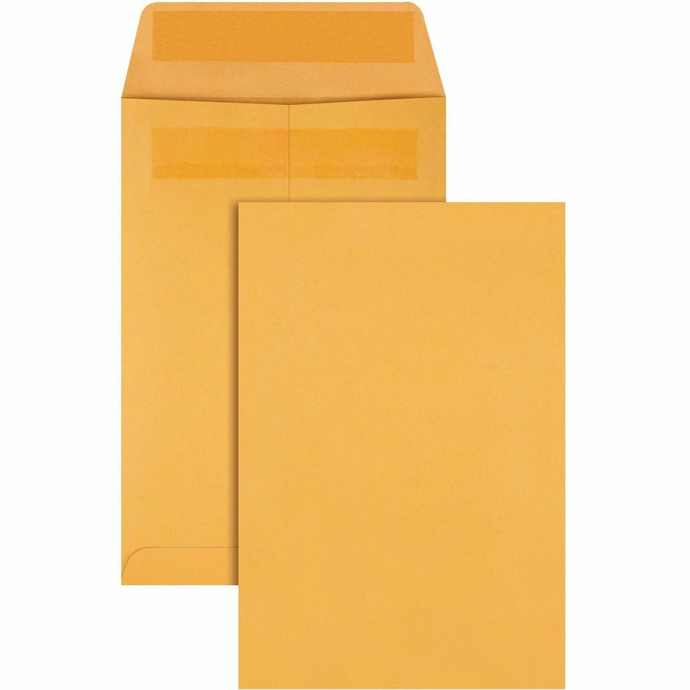 Quality Park 6-1/2 x 9-1/2 Catalog Mailing Envelopes with Redi-Seal&reg; Self-Seal Closure - Catalog - #1 3/4 - 6 1/2" Width x 9 1/2" Length - 28 lb - Self-sealing - Kraft - 250 / Box - Kraft