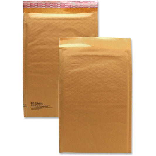 Sealed Air JiffyLite Cellular Cushioned Mailers - Bubble - #3 - 8 1/2" Width x 14 1/2" Length - Peel & Seal - Kraft - 25 / Carton - Kraft