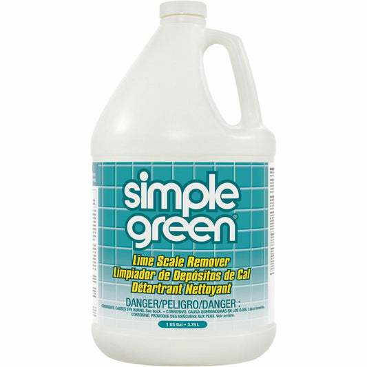 Simple Green Lime Scale Remover - Liquid - 128 fl oz (4 quart) - Wintergreen Scent - 1 Each - White