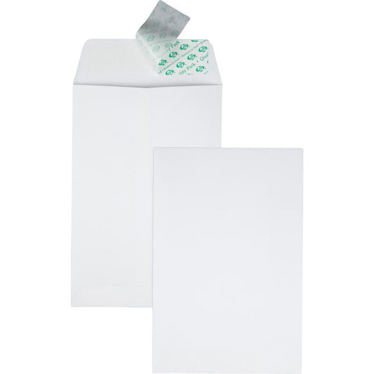 Quality Park 6 x 9 Catalog Envelopes with Self-Seal Closure - Catalog - #1 - 6" Width x 9" Length - 28 lb - Peel & Seal - Wove - 100 / Box - White