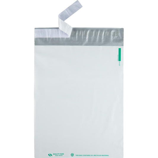 Quality Park 9 x 12 Poly Shipping Mailers with Self-Seal Closure - Document - 9" Width x 12" Length - Self-sealing - Polypropylene - 100 / Pack - Gray