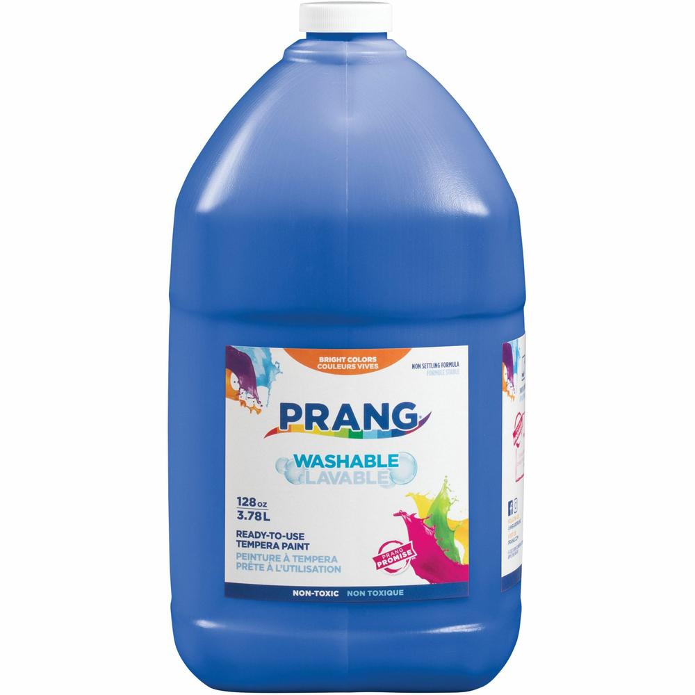 Prang Washable Tempera Paint - 1 gal - 8 lb - 1 Each - Blue