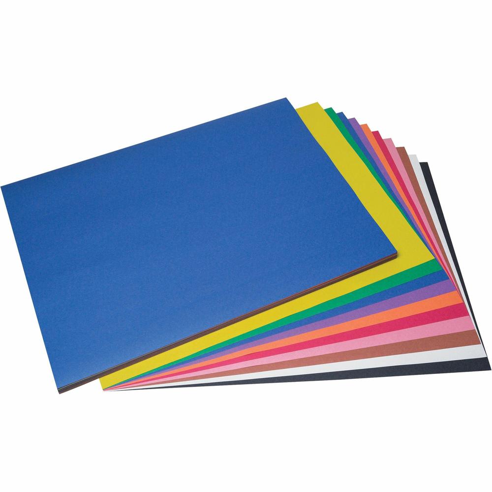 Prang Construction Paper - Multipurpose - 36"Width x 24"Length - 50 / Pack - Assorted