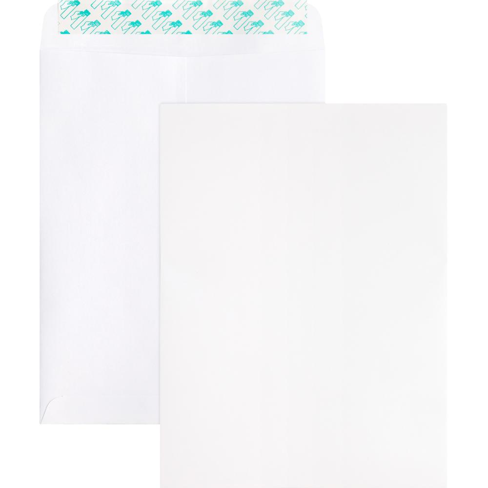 Business Source Self Sealing Catalog Envelope - Catalog - 9" Width x 12" Length - 28 lb - Peel & Seal - Wove - 100 / Box - White