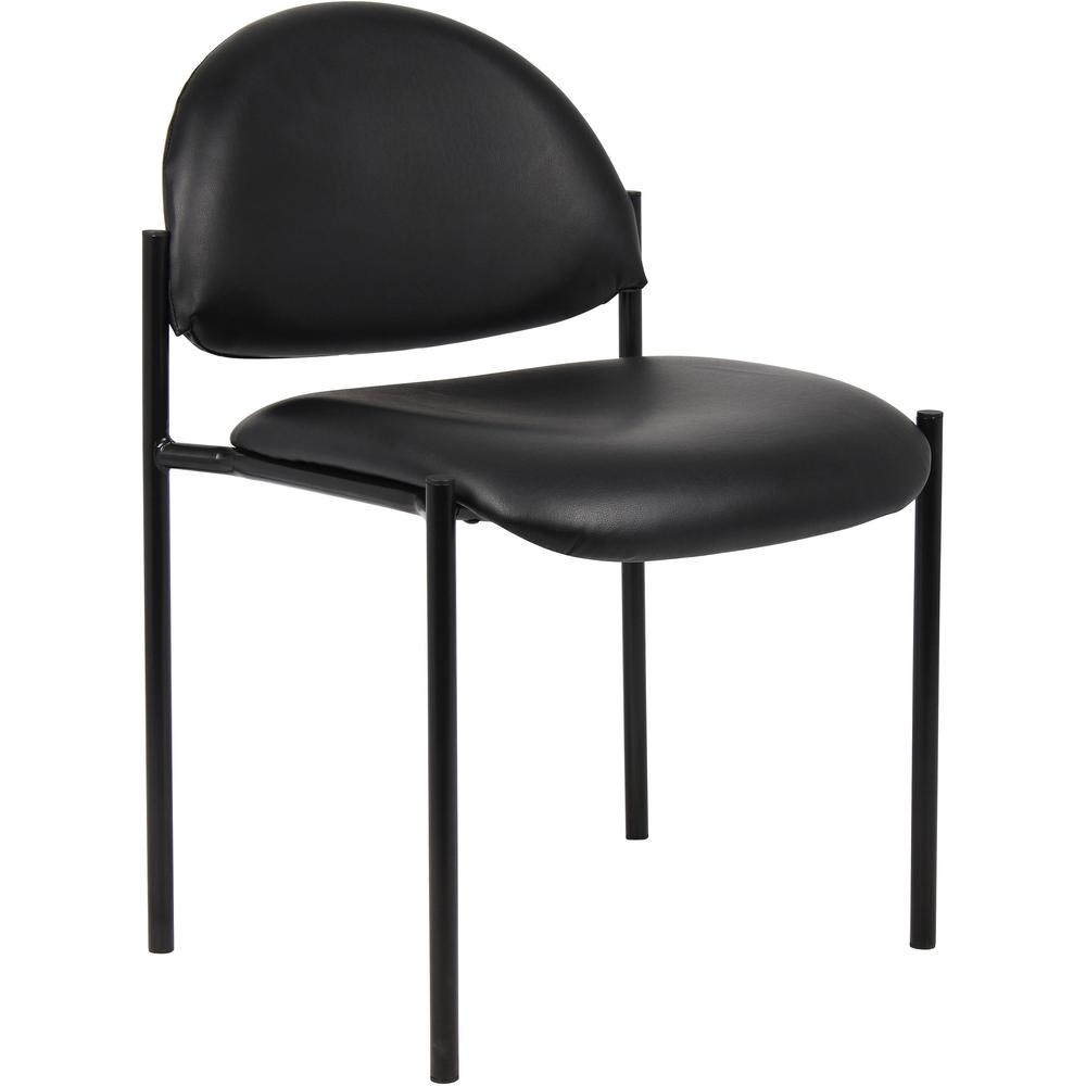 Boss Diamond Stacking Chair - Black - Fabric